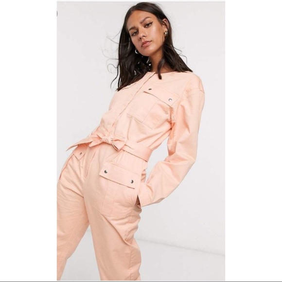 & OTHER STORIES ~Organic Cotton Tie Belt Jumpsuit (NWT) - Picture 9 of 11